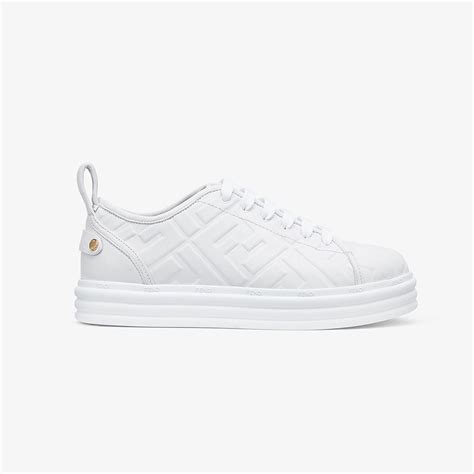 fendi sneaker white|Fendi white sneakers women's.